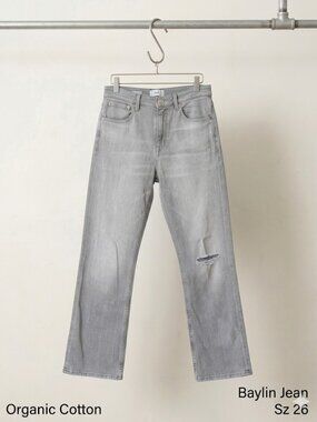 Closed Baylin Flare Jeans Lightweight Grey Organic Cotton size 26